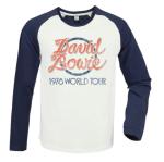 David Bowie: 1978 World Tour Vintage White / Navy Small Baseball Jersey