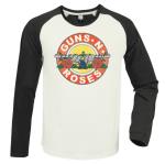 Guns n Roses: Vintage Bullet White / Charcoal x Large Baseball Jersey