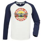 Guns n Roses: Vintage Bullet Vintage White / Navy x Large Baseball Jersey