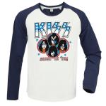 Kiss: Alive in 77 Vintage White / Navy Small Baseball Jersey