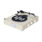 Gadhouse: Brad Mkii Record Player (Built-In Bluetooth 5.0 & Pitch Control) (Ivory)