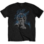 Rod Stewart: Unisex T-Shirt/Scribble Photo (Black) (Small)