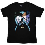 DC Comics: Unisex T-Shirt/Batman Creeping Villains (Black) (X-Large)