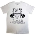 Space Jam: Unisex T-Shirt/B&W Logo (White) (XX-Large)