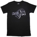 Space Jam: Unisex T-Shirt/Retro B&W Logo (Black) (Medium)