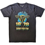 Van Halen: Unisex T-Shirt/World Tour `78 2 (Black) (XX-Large)