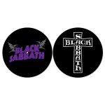 Black Sabbath: Turntable Slipmat Set/Purple Logo / Cross Logo