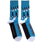 The Beatles: Unisex Ankle Socks/Abbey Road Silhouettes Repeat (Blue) (UK Size 7 - 11)