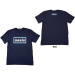 Oasis: Unisex T-Shirt/Maine Road Event Logo (Navy Blue) (Back Print) (X-Large)
