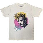 Billy Idol: Unisex T-Shirt/Circle Illustration (Natural) (Medium)