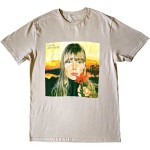 Joni Mitchell: Unisex T-Shirt/Clouds (Sand) (Medium)
