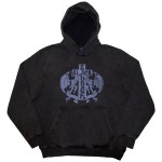 Black Sabbath: Unisex Stone Wash Pullover Hoodie/Angels (Charcoal Grey) (Wash Collection) (Large)