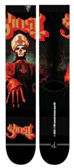 Ghost: Papa Emeritus Red/Gold Crew Socks (One Size)