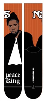 Nas: Peace King Crew Socks (One Size)
