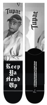 Tupac: Keep Your Heads Up Socks (One Size)