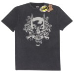 Batman: - Skull Crest Acid Wash t Shirt (Small)