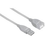 HAMA Kabel USB 2.0 Förlängning Skärmad Grå 3.0m