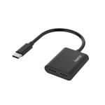 HAMA USB-C Audio/Charging Adapter 2-in-1