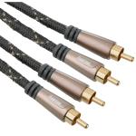 HAMA Kabel Audio 2xRCA-2xRCA Pro Svart 1.5m
