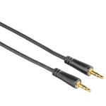 HAMA Kabel Audio 3.5mm-3.5mm Guld Svart 3m