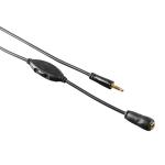 HAMA Kabel Audio 3.5mm-3.5mm Förlängning Volymkontroll Guld 3m