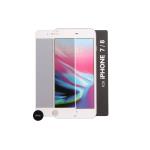 GEAR Härdat Glas 3D Gum Full Cover Vit iPhone 6/7/8/SE Incl. Monteringsram