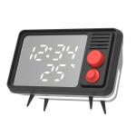 MOB Speaker Alarm Clock with Light TV Retro Black/Grey