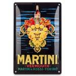 Plåtskylt Retro 20x30 cm / Martini