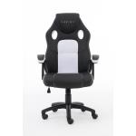 RAPTOR Gaming Chair GS-40 Compact, PU+Fabric, Black/White