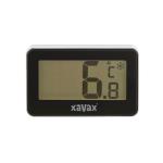 XAVAX Thermometer Digital for Refrigerator Freezer Black