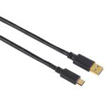 HAMA Kabel USB-C-USB-A 3.1 Hane-Hane Guld Svart 1.8m