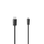 HAMA Cable USB A-USB B Mini 480 Mbit/s Black 1.5m