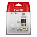 Canon CLI-551 Multipack (4pcs) C/M/Y/BK