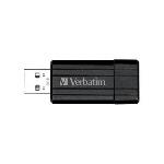 Verbatim 8GB USB Drive PinStripe Black USB 2.0 High Speed