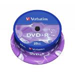 Verbatim DVD+R AZO 16x 4.7GB 25 Packa Axel Matt Silver