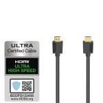 HAMA Cable HDMI Ultra High Speed 8K 48 Gbit/s 1.0m Gold