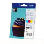 BROTHER Ink LC123RBWBPDR LC-123 Rainbow-pack