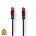 Nedis CAT6 Nätverkskabel | RJ45 hane | RJ45 hane | U/UTP | 20.0 m | Utomhus | Rund | PVC | Svart | Låda