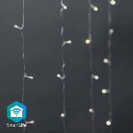 Nedis SmartLife Julbelysning | Ridå | Wi-Fi | Varm till cool vit | 200 LED`s | 3 m | Android- / IOS