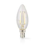 Nedis LED-lampa Lampa E14 | Ljus | 7 W | 806 lm | 2700 K | Varm Vit | Retrostil | 1 st. | Tydlig