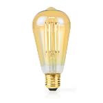 Nedis LED Glödlampa E27 | ST64 | 4.9 W | 470 lm | 2100 K | Dimbar | Extra varm vit | Retrostil | 1 st.