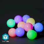 Nedis SmartLife Dekorativa Lampor | Festljus | Wi-Fi | RGB / Vit | 10 LED`s | 9.00 m | Android- | Glödlampediameter: 50 mm