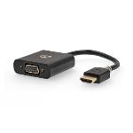 Nedis HDMI- Adapter | HDMI- Kontakt | USB Micro-B Hona / VGA hona 15p / 3.5 mm Hona | Guldplaterad | Rak | PVC | Antracit | 1 st. | Låda