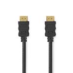 Nedis High Speed --HDMI - kabel med Ethernet | HDMI- Kontakt | HDMI- Kontakt | 4K@30Hz | ARC | 10.2 Gbps | 1.00 m | Rund | PVC | Svart | Label