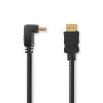 Nedis High Speed --HDMI - kabel med Ethernet | HDMI- Kontakt | HDMI- Kontakt | 4K@30Hz | 10.2 Gbps | 1.50 m | Rund | PVC | Svart | Kuvert