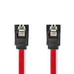 Nedis SATA kabel | 1.5 Gbps | SATA 7-Pin Hona | SATA 7-Pin Hona | Nickelplaterad | 0.50 m | Platt | PVC | Röd | Låda