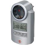 Brennenstuhl Primera-Line timer DT, digitalt timeruttag (veckotimer med nedräkningsfunktion och ökat skydd mot oavsiktlig kontakt)