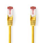 Nedis CAT6 Nätverkskabel | RJ45 hane | RJ45 hane | S/FTP | 0.50 m | Rund | LSZH | Gul | Label