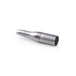 Nedis XLR Adapter | XLR 3-stifts hane | 6.35 mm Hona | Nickelplaterad | Rak | Metall | Silver | 10 st. | Låda