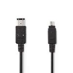 Nedis FireWire 4-pin till 6-pin kabel 2.00 m
